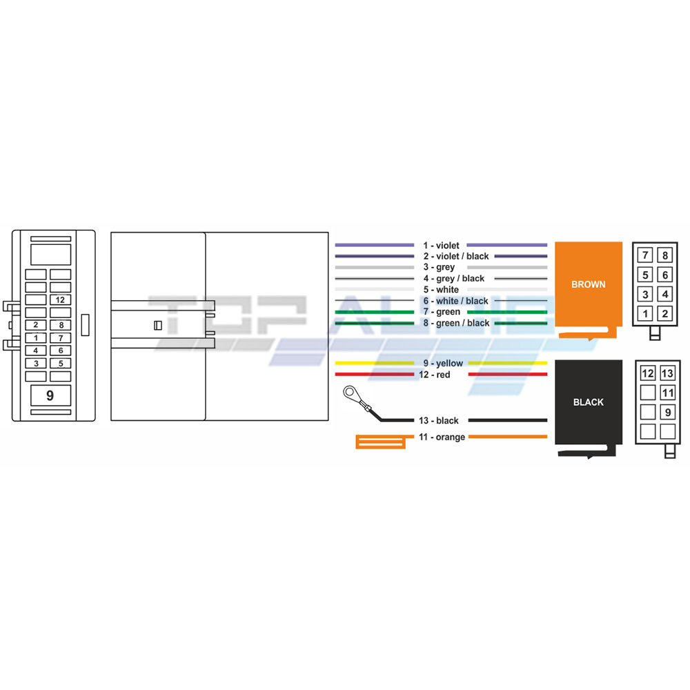 fit Nissan Navara D40 ISO wiring harness adaptor cable connector lead